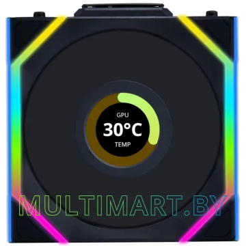 Вентилятор для корпуса Lian Li Uni Fan SL 120 Wireless LCD Reverse (G99.12RSLLCD1W1B.R0)